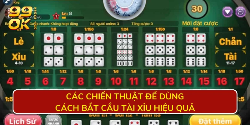 Các chiến thuật để dùng cách bắt cầu tài xỉu hiệu quả