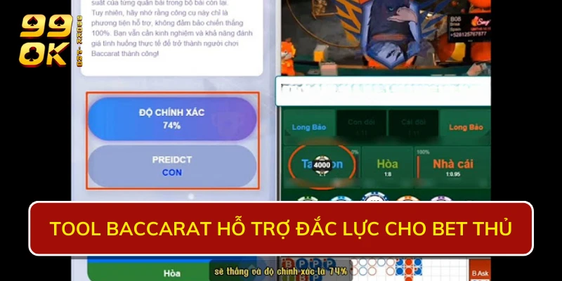 Tool Baccarat hỗ trợ đắc lực cho bet thủ